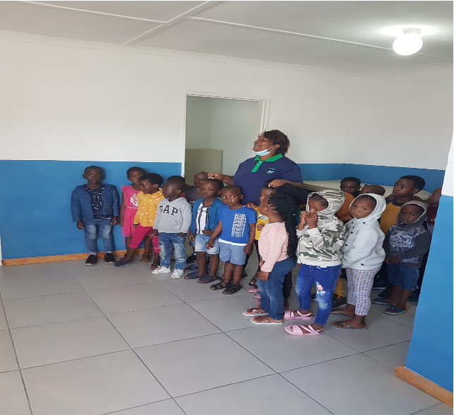 Children at a Bluemoon ECD centre